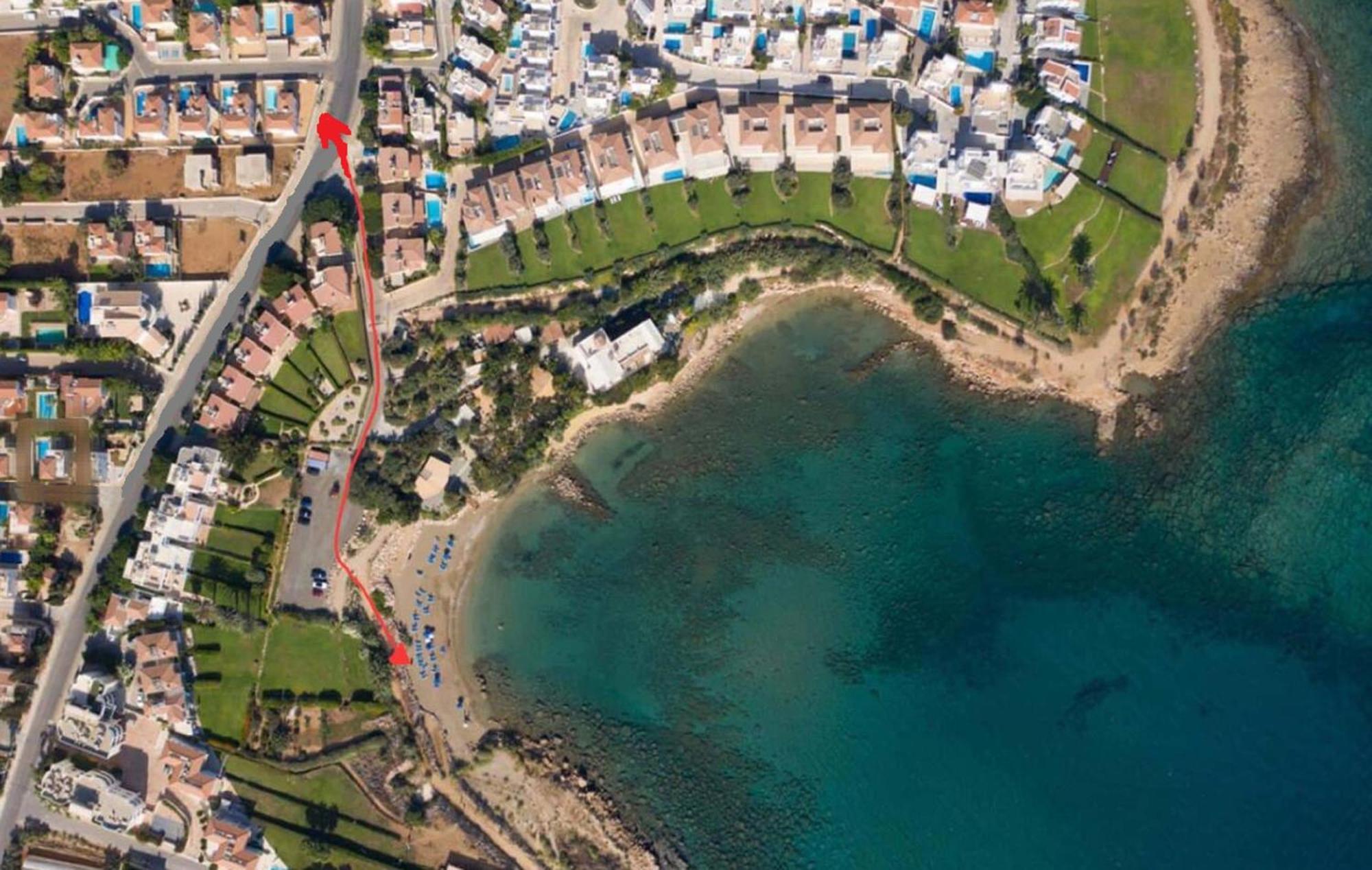 Villa White Star - 100M From Serena Beach Protarász Kültér fotó
